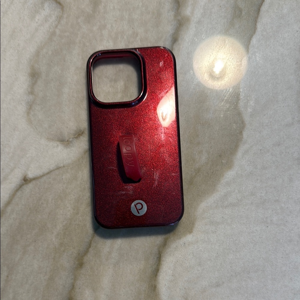 Loopy iPhone 14 Pro case- Maroon Shimmer